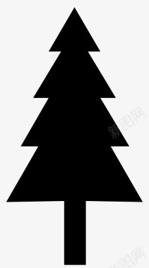 松树圣诞节冷杉图标
