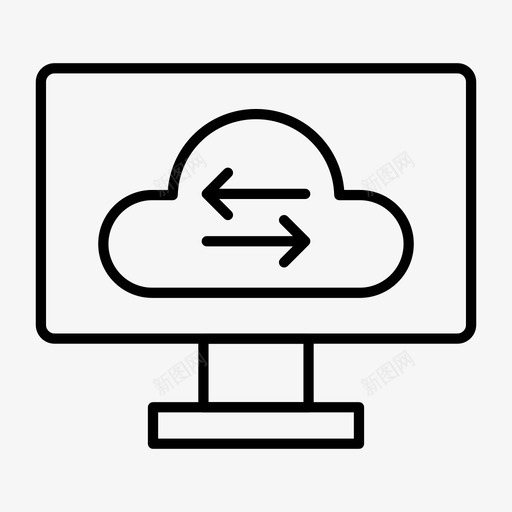 文件传输云数据云文件传输svg_新图网 https://ixintu.com 文件 传输 数据 存储 共享
