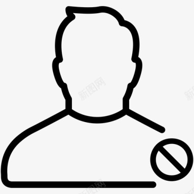 用户块男人图标