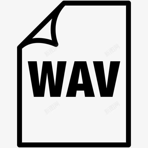 wav文件音频wavesvg_新图网 https://ixintu.com 文件 音频 格式化