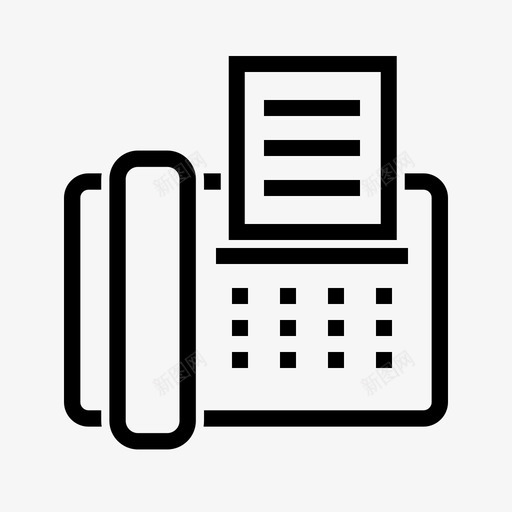 传真机通讯办公室svg_新图网 https://ixintu.com 传真机 通讯 办公 办公室 室电话 商业 金融 图标
