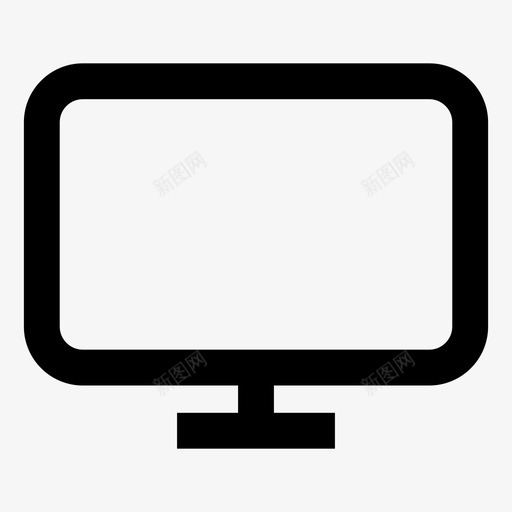 计算机显示器粗体ui图标2svg_新图网 https://ixintu.com 计算机 显示器 粗体 图标