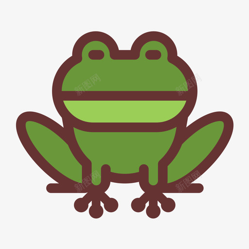 青蛙svg_新图网 https://ixintu.com 可爱 多色 青蛙 青蛙logo