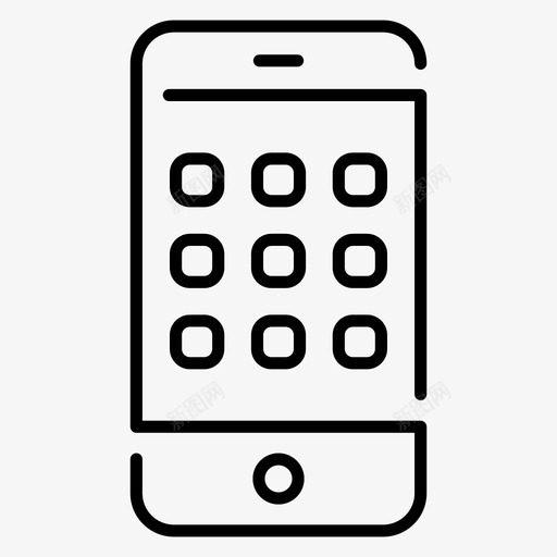 移动应用程序应用程序手机svg_新图网 https://ixintu.com 移动 应用程序 手机 智能 互联网 世界