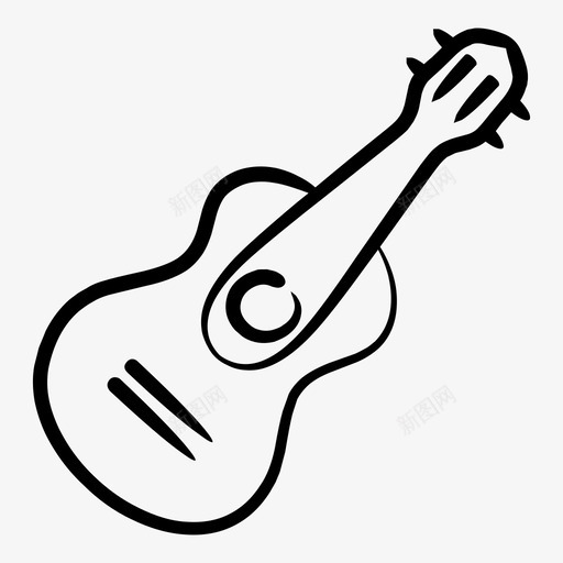 吉他古典音乐乐器svg_新图网 https://ixintu.com 乐器 吉他 古典音乐 音乐