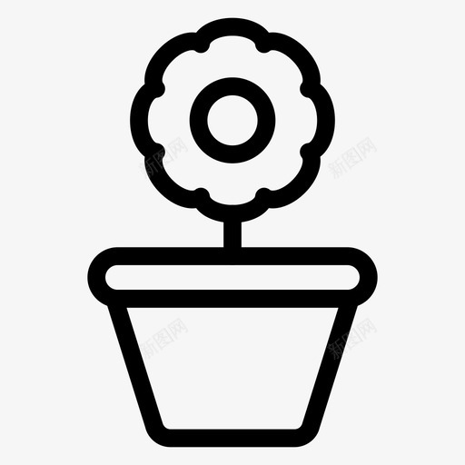 花卉商业成长svg_新图网 https://ixintu.com 花卉 商业 成长 自然 植物 办公 线图 图标 第一 一卷
