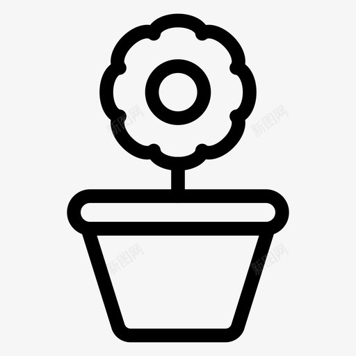 花卉商业成长svg_新图网 https://ixintu.com 花卉 商业 成长 自然 植物 办公 线图 图标 第一 一卷