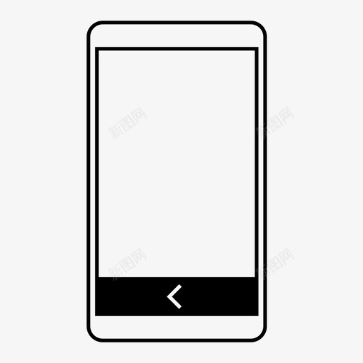移动后退按钮后退按钮智能手机svg_新图网 https://ixintu.com 移动 后退 按钮 智能 手机 线框 应用程序