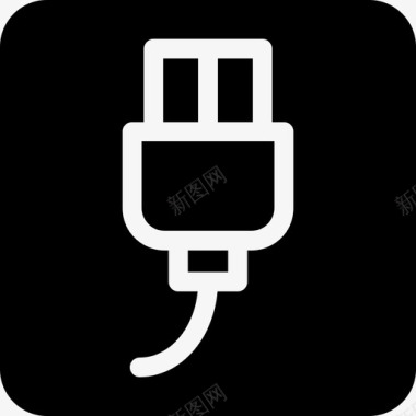 usb插头插件usb电缆图标