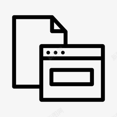 网站文档文件web文档图标