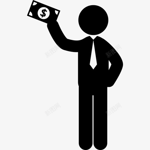 站着的男人举起右手拿着一张钞票人们人类图片svg_新图网 https://ixintu.com 站着 男人 举起 右手 拿着 一张 钞票 人们 人类 图片