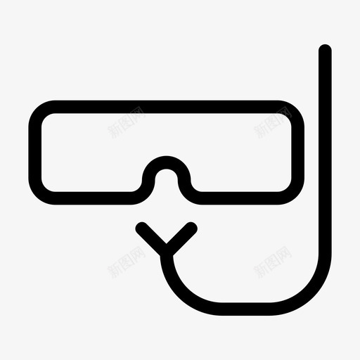 面具游戏眼镜svg_新图网 https://ixintu.com 面具 游戏 眼镜 浮潜 运动 游泳 线图 图标