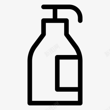 肥皂卫生用品洗发水图标