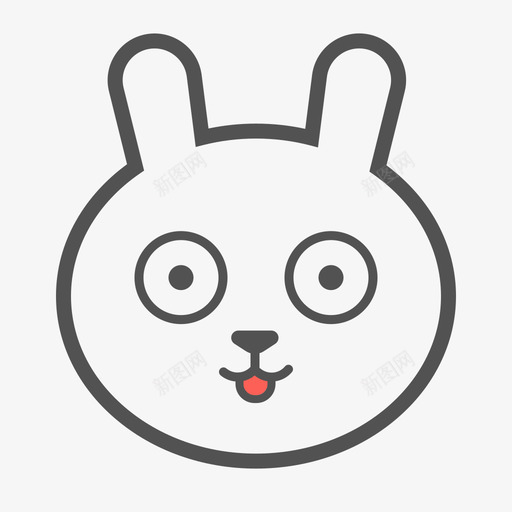 rabbitsvg_新图网 https://ixintu.com 填充 线性 多色 可爱