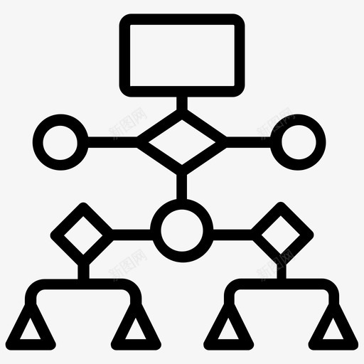 网络模型层次结构网络结构svg_新图网 https://ixintu.com 网络 模型 结构 层次 组织 组织结构 结构图 工作流 数据 可视化 线图