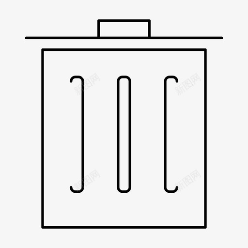 垃圾桶回收站网页设计和开发材料设计图标大纲svg_新图网 https://ixintu.com 垃圾桶 回收站 网页设计 开发 材料 设计 设计图 图标 大纲