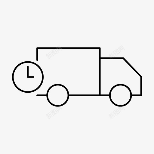 送货车发货运输svg_新图网 https://ixintu.com 送货 货车 发货 运输 厢式车 车辆 营销 广告 图标