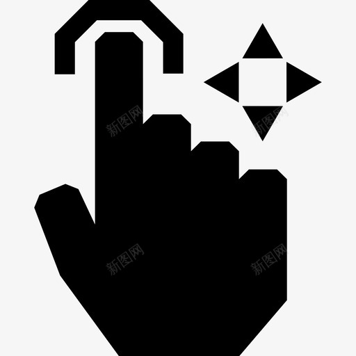 一个手指自由拖动触摸触摸手势svg_新图网 https://ixintu.com 一个 手指 自由 拖动 触摸 手势
