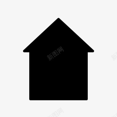 房子黑房子家图标