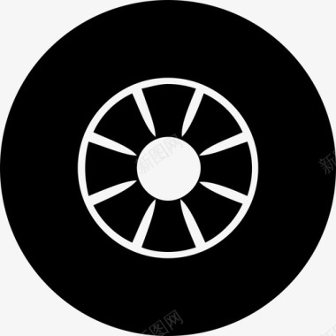 轮辋圆形轮胎图标