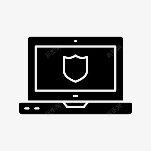 安全gylph笔记本电脑svg_新图网 https://ixintu.com 笔记本 电脑 安全 保护 安全防护 防护