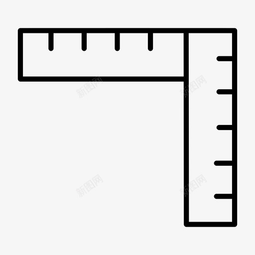 尺子角度几何svg_新图网 https://ixintu.com 尺子 角度 几何 测量 比例尺 工具