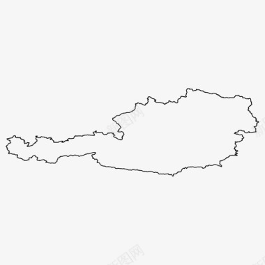 奥地利边界国家图标
