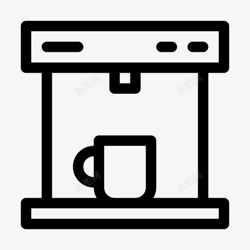 咖啡机浓缩咖啡浓缩咖啡机svg_新图网 https://ixintu.com 咖啡机 浓缩 咖啡 年月日