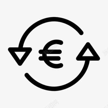 退单欧元退货图标