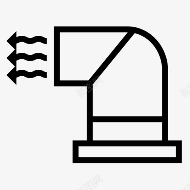 空气烟囱隧道图标