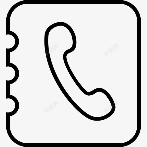 通讯录未点击svg_新图网 https://ixintu.com 通讯录 点击