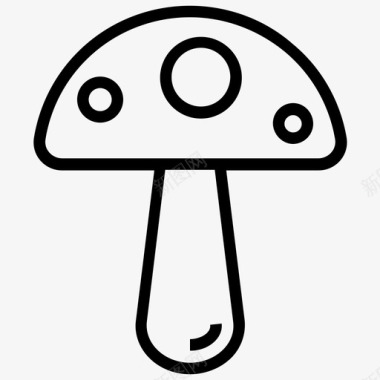 蘑菇鹅膏可食用图标