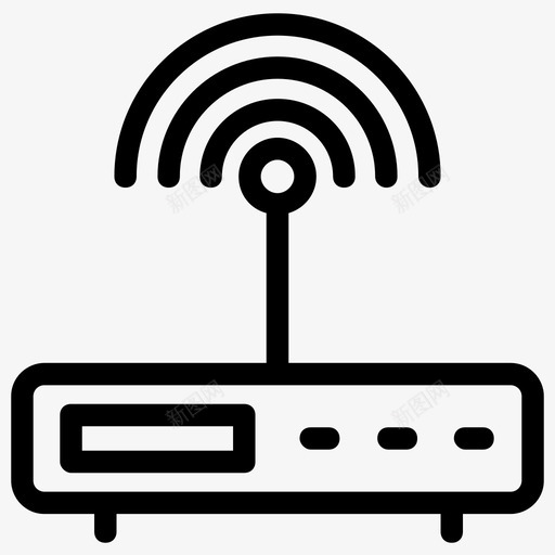 wifi路由器接入点wifi热点svg_新图网 https://ixintu.com 路由器 接入 热点 网络 无线网络 云计算 线路 图标