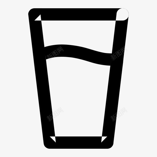 水杯饮料果汁svg_新图网 https://ixintu.com 水杯 饮料 果汁 矿物质 各种 尺寸 基本 图标