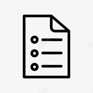 文档存档项目符号列表图标