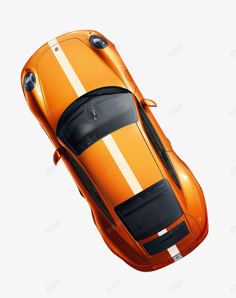 橙色汽车png免抠素材_新图网 https://ixintu.com 橙色 汽车