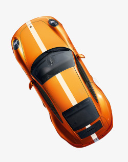 橙色汽车素材