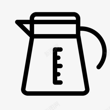 服务员咖啡玻璃杯图标
