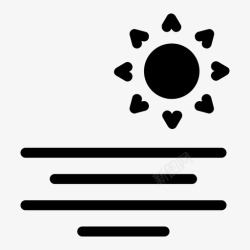 海太阳海太阳夏日雕文高清图片