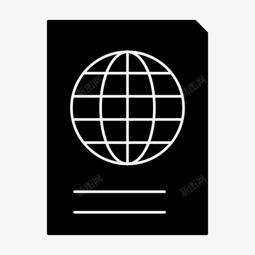 护照国外国际svg_新图网 https://ixintu.com 护照 国外 国际 海外 旅游 旅行 办公 商务 工作 技术 标志