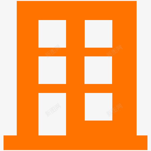 icon图书馆通道橙色svg_新图网 https://ixintu.com 图书馆 通道 橙色