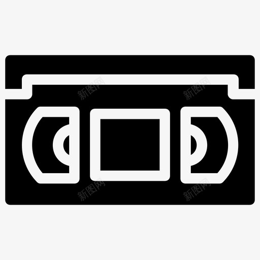 盒式磁带录音机录像机svg_新图网 https://ixintu.com 盒式 磁带 录音机 录像机 媒体 娱乐 符号 图标