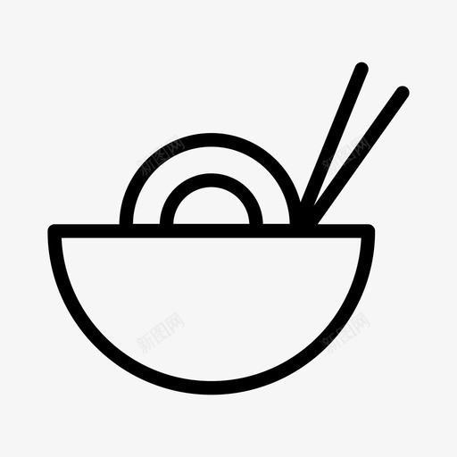 食品碗筷子svg_新图网 https://ixintu.com 食品 碗筷 筷子 烹饪 厨房 拉面