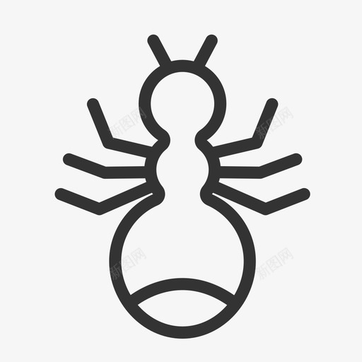 虫害蚜虫svg_新图网 https://ixintu.com 虫害 蚜虫 蚂蚁 线性 简约