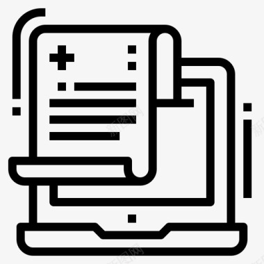 医疗信息文件笔记本电脑图标