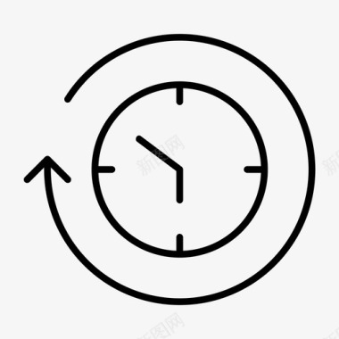 开放时间时钟时间图标