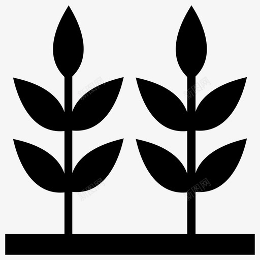 种植园园艺种植植物svg_新图网 https://ixintu.com 种植园 园艺 种植 植物 树苗 幼树 自然 野餐 字形 图标