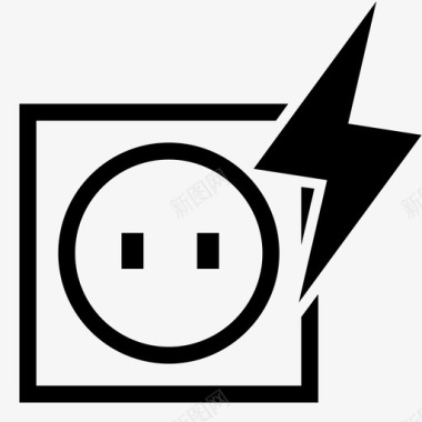 电充电插座图标