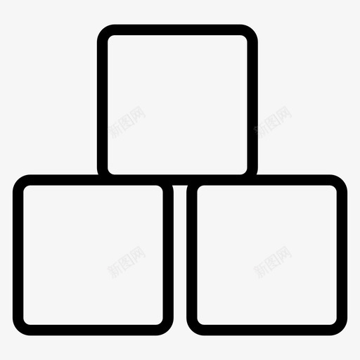 字母方块abc方块婴儿轮廓svg_新图网 https://ixintu.com 方块 字母 方块字 婴儿 轮廓