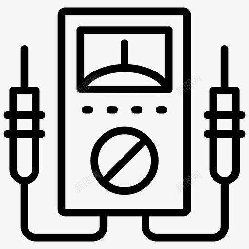 电压表电流表数字设备svg_新图网 https://ixintu.com 电压表 电流表 数字 设备 电气设备 欧姆 能量 线图 图标